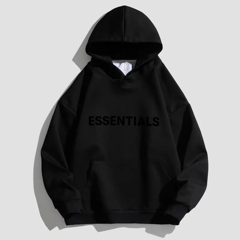 Black Essentials Hoodie