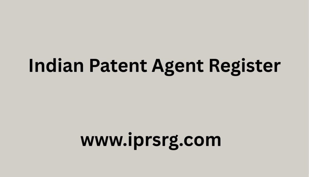 Indian Patent Agent Register
