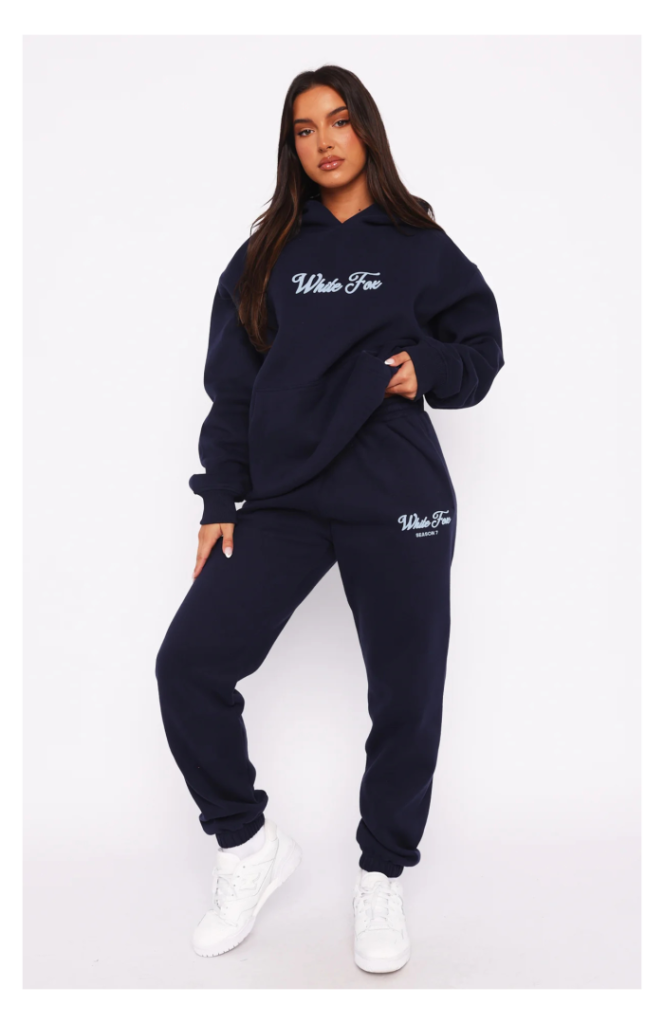 Stylish White Fox Sweatpants for women, offering cozy fit, soft fabric, and trendy streetwear style in the UK.