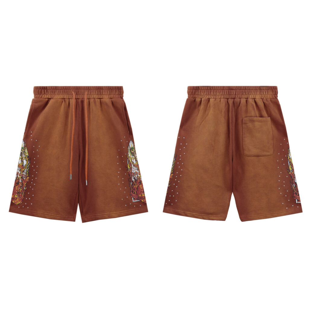 Who Decides War Flame Glass Shorts Brown